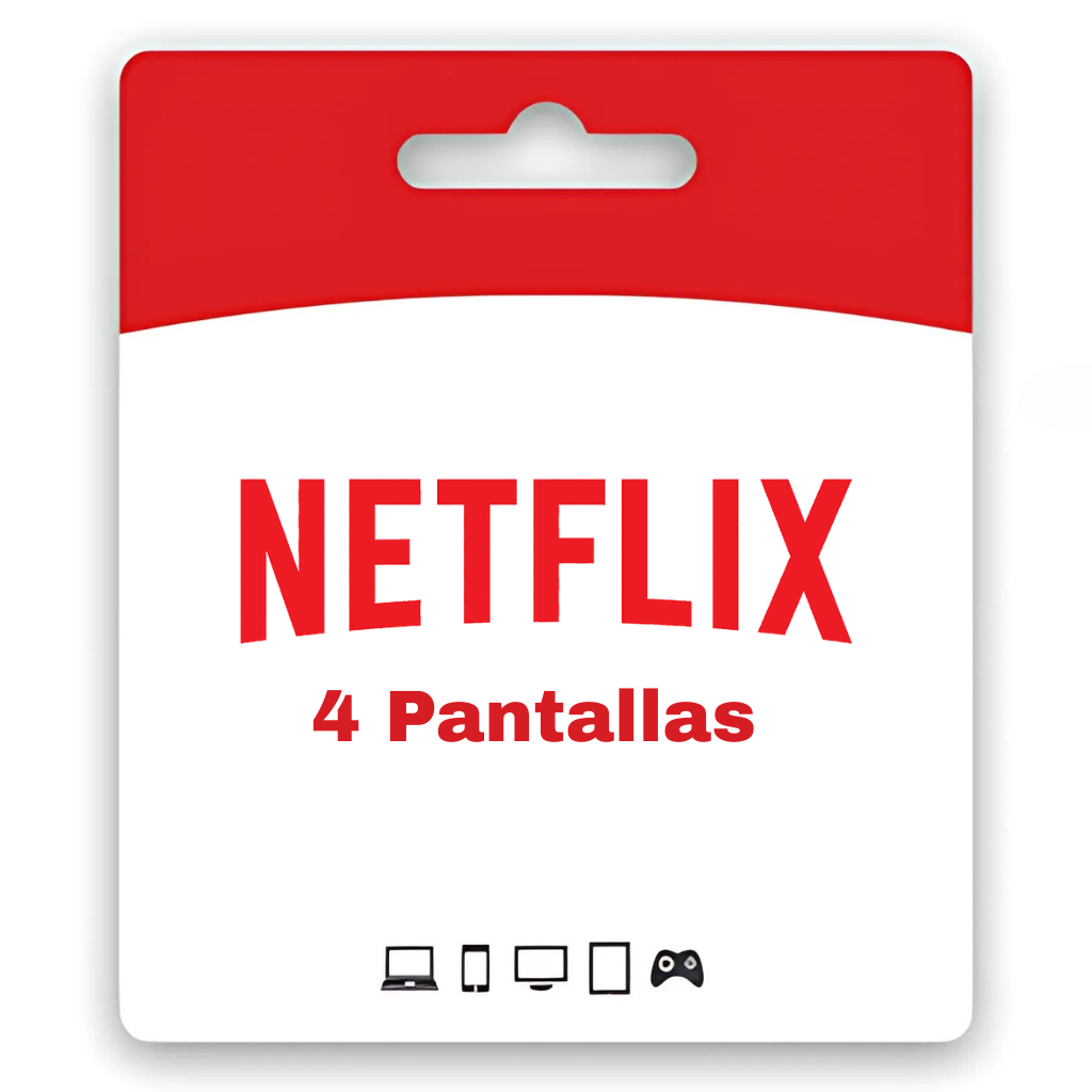 NETFLIX HOGAR para 4 Pantallas